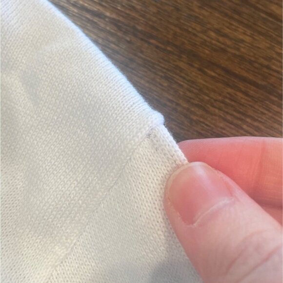 NWT Madewell Women's Sz M White Crewneck Cardigan in 100% Cotton Slim NV972 - Picture 5 of 12